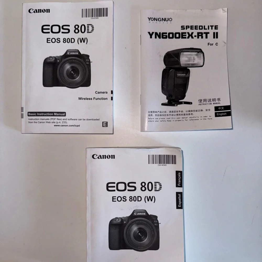 Canon EOS 80D, With Lenses and accessories